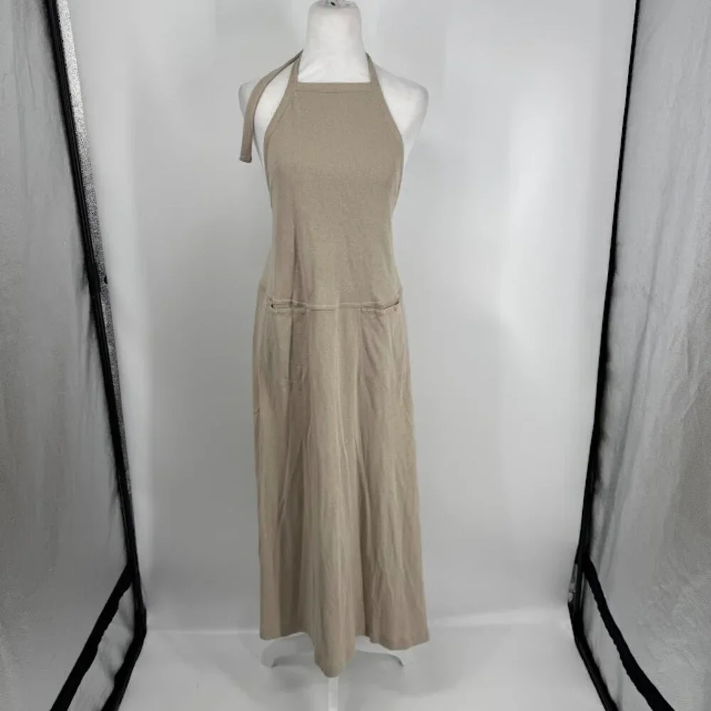 FP Beach Free People Tan Halter Cooper Midi Dress Size XS NWT - Picture 2 of 10
